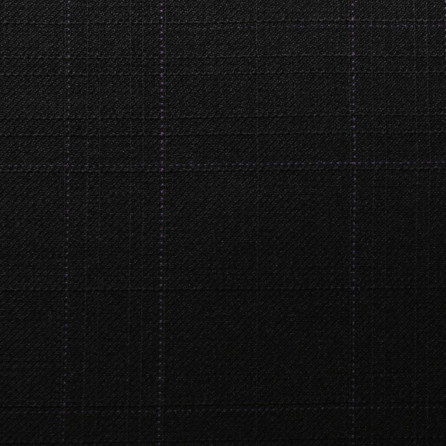 D549/3 Vercelli CV - Vải Suit 95% Wool - Xanh Dương Caro Đen